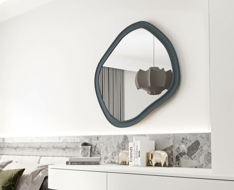Egyedi méretű fürdőszobai tükör MDF kerettel L303
