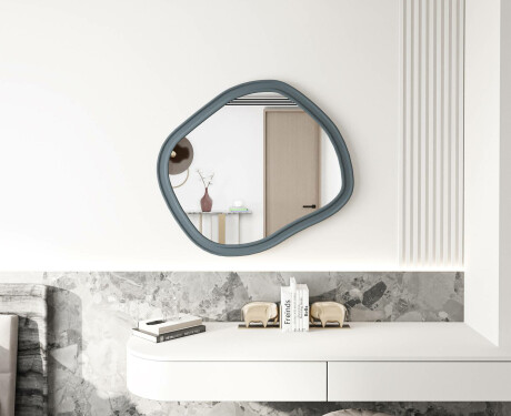 Egyedi méretű fürdőszobai tükör MDF kerettel L303 #4