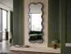 Karcsú hullámos tükör lakkozott VIPER MDF keretben