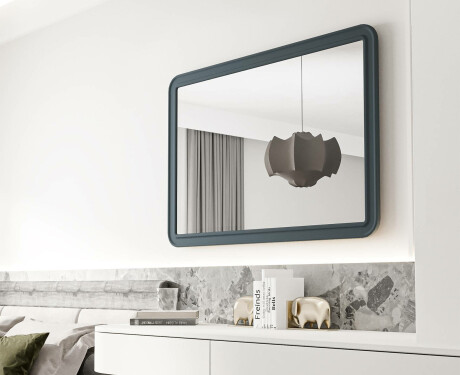 Lekerekített tükör MDF kerettel L299