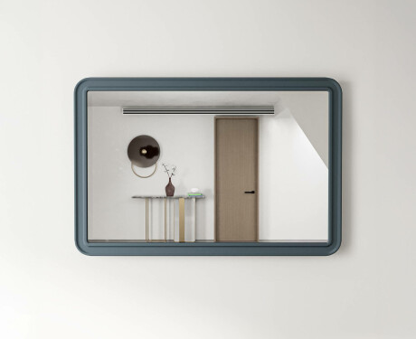 Lekerekített tükör MDF kerettel L299 #7