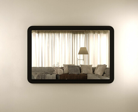 Lekerekített tükör MDF kerettel L299 #8