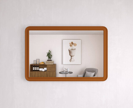 Lekerekített tükör MDF kerettel L299 #10