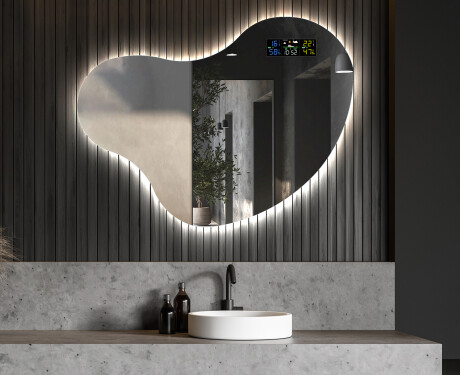 LED Fürdőszobai Tükör Irreguláris Formával N221 #6