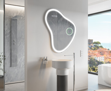 LED Fürdőszobai Tükör Irreguláris Formával V222 #10