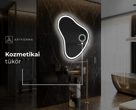 LED Fürdőszobai Tükör Irreguláris Formával V222 #5