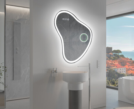 LED Fürdőszobai Tükör Irreguláris Formával V222 #10