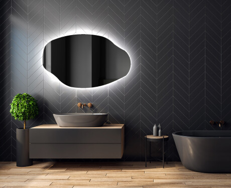 LED Fürdőszobai Tükör Irreguláris Formával O221 #2
