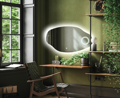 Álló fali tükör dekoráció LED O221 #4