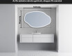 LED Fürdőszobai Tükör Irreguláris Formával O222 #5