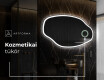 LED Fürdőszobai Tükör Irreguláris Formával O222 #4