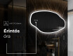 LED Fürdőszobai Tükör Irreguláris Formával O222 #7