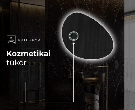 LED Fürdőszobai Tükör Irreguláris Formával H221 #5