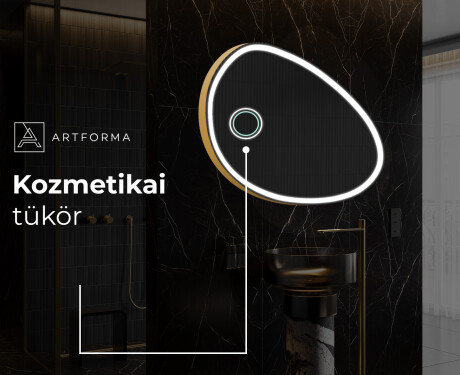 LED Fürdőszobai Tükör Irreguláris Formával H222 #6