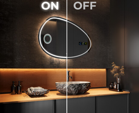 LED Fürdőszobai Tükör Irreguláris Formával H223 #3