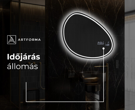 LED Fürdőszobai Tükör Irreguláris Formával H223 #8