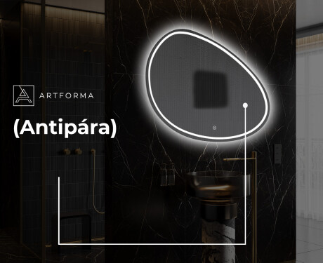 LED Fürdőszobai Tükör Irreguláris Formával H223 #9