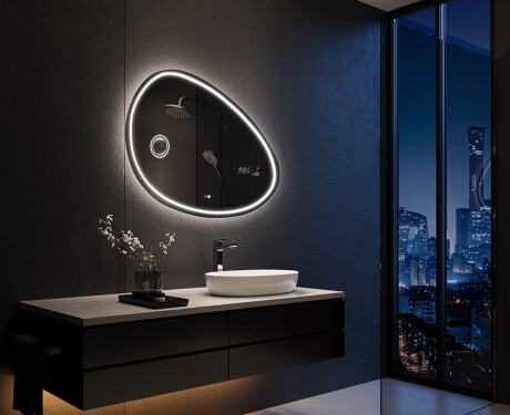 LED Fürdőszobai Tükör Irreguláris Formával H223 #10