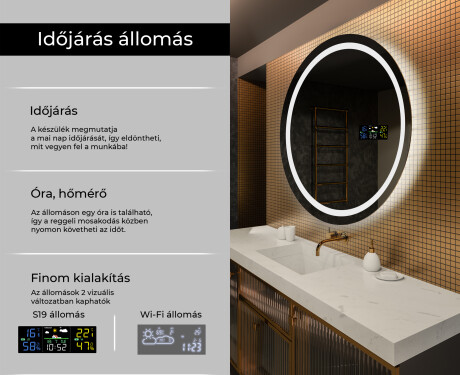 Fürdőszoba Tükör Világítással LED L33 #2