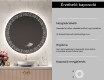 Fürdőszoba Tükör Világítással LED L35 #6