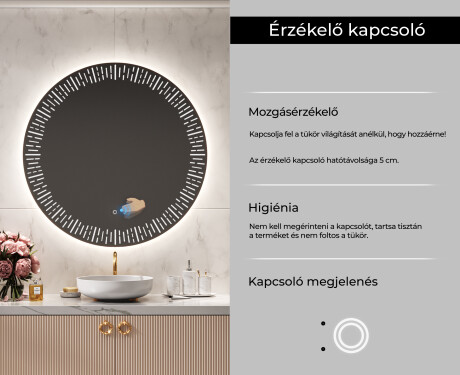 Fürdőszoba Tükör Világítással LED L35 #6