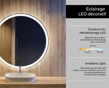Fürdőszoba Tükör Világítással LED L76 #8