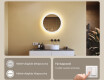 Kerek fürdőszobai tükrök LED világítással  - Dual color, Érintőkapcsoló, Tükörpárátlanító Fűtőfólia #4