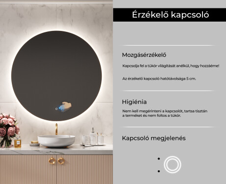 Fürdőszoba Tükör Világítással LED L82 #5