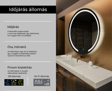 Fürdőszoba Tükör Világítással LED L96 #2