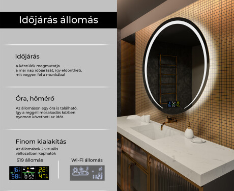 Fürdőszoba Tükör Világítással LED L98 #2