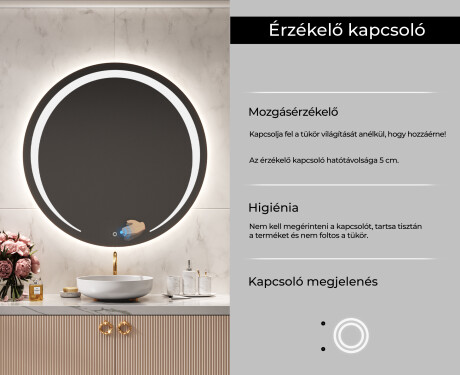 Fürdőszoba Tükör Világítással LED L98 #6