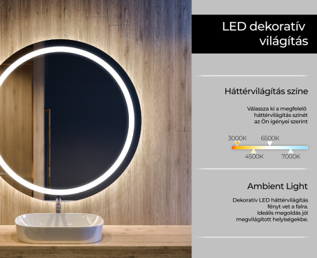 Fürdőszoba Tükör Világítással LED L99 #4