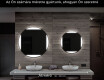 Fürdőszoba Tükör Világítással LED L116 #6
