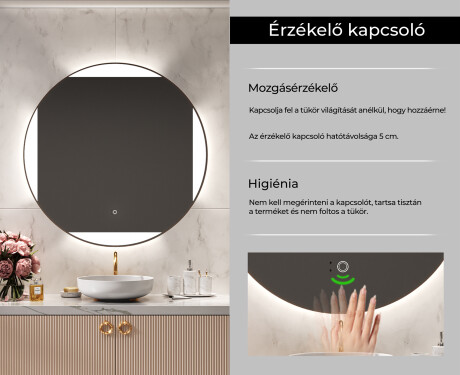 Fürdőszoba Tükör Világítással LED L116 #6