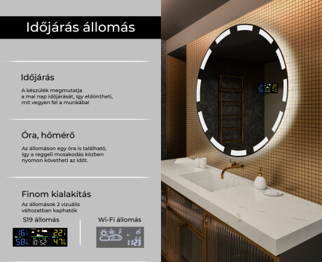 Fürdőszoba Tükör Világítással LED L117 #2