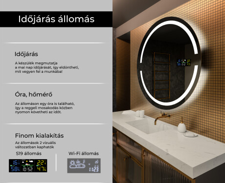Fürdőszoba Tükör Világítással LED L118 #2