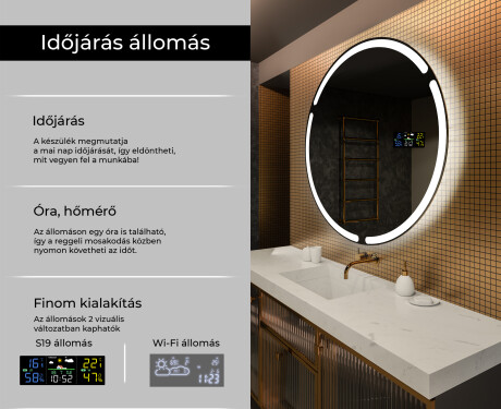 Fürdőszoba Tükör Világítással LED L119 #2