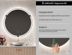 Fürdőszoba Tükör Világítással LED L119 #6