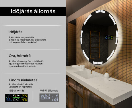 Fürdőszoba Tükör Világítással LED L120 #2