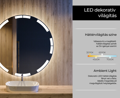 Fürdőszoba Tükör Világítással LED L120 #4