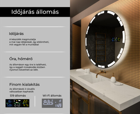 Fürdőszoba Tükör Világítással LED L121 #2