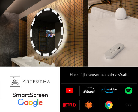 Fürdőszoba Tükör Világítással LED L121 #7