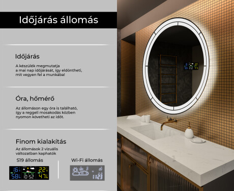 Fürdőszoba Tükör Világítással LED L122 #2