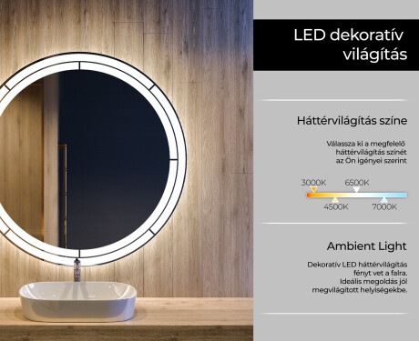 Fürdőszoba Tükör Világítással LED L122 #4