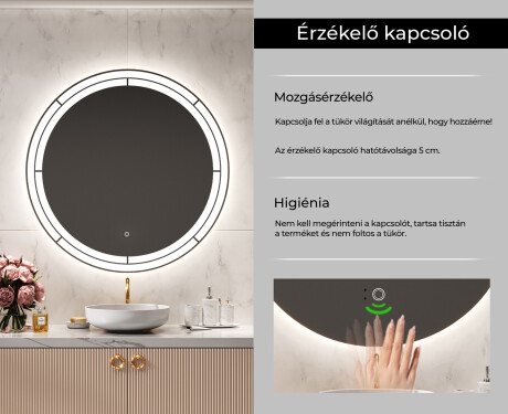 Fürdőszoba Tükör Világítással LED L122 #6