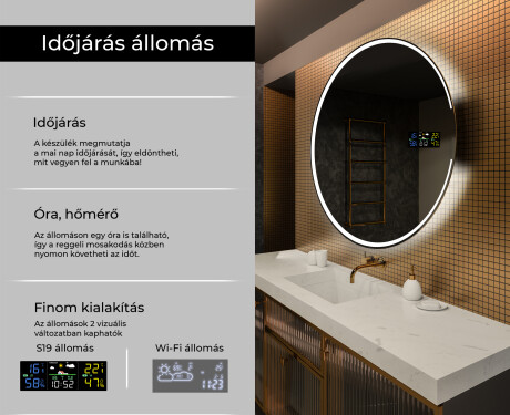 Fürdőszoba Tükör Világítással LED L123 #2