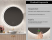 Fürdőszoba Tükör Világítással LED L123 #6