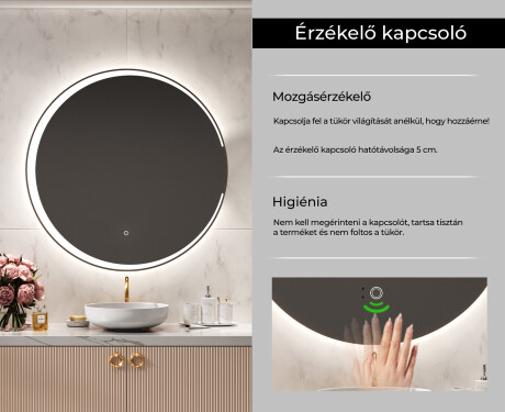 Fürdőszoba Tükör Világítással LED L123 #6