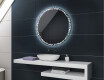 Kerek fürdőszoba akkumulátor tükör L115 #2