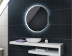 Kerek fürdőszoba akkumulátor tükör L123 #2